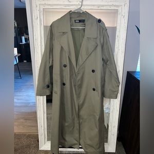 Zara trench long coat